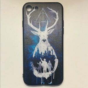 Harry Potter Mystical Stag Phone Case with Blue Accents